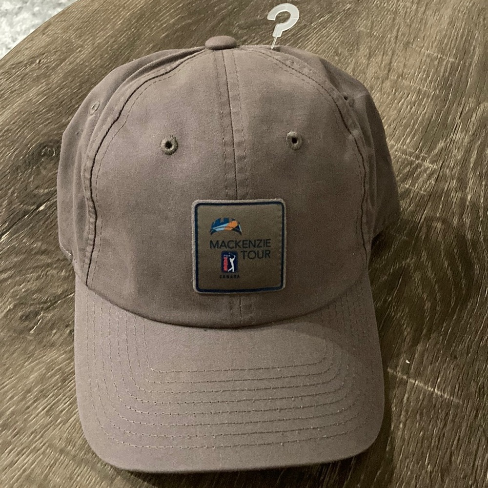 PGA GOLF MACKENZIE TOUR RARE BASEBALL CAP HAT! ADJUSTABLE BADGE HAT!